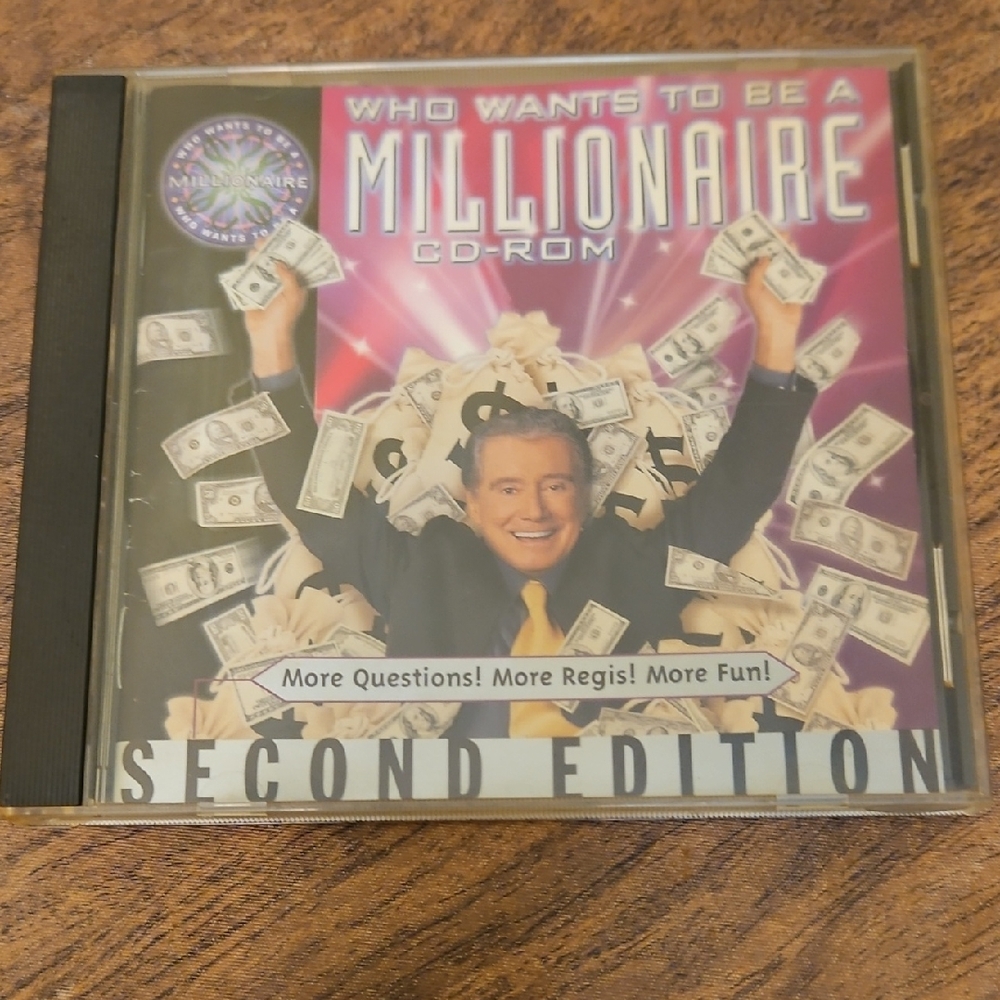 Vintage Who Wants to Be a Millionaire CD-ROM Second Edition PC Game